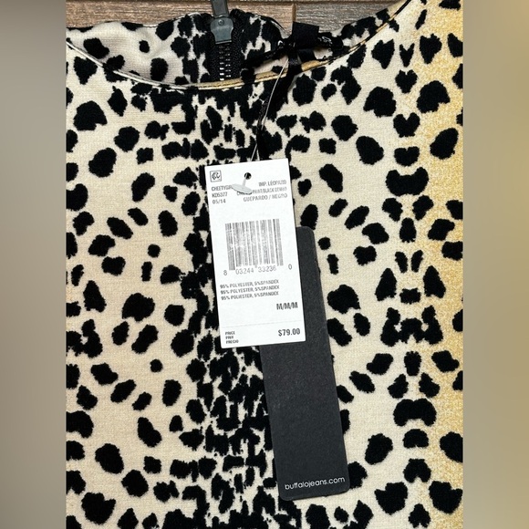 Buffalo David Bitton Leopard Print Bodycon Dress NWT Size Medium - Picture 2 of 5